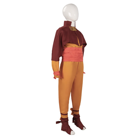 Avatar The Last Airbender Aang Cosplay Costume for Kids and Adults