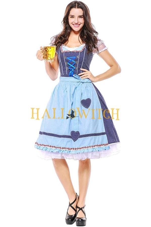women's oktoberfest dress Women's German Beer Fest Oktoberfest Lederhosen Kostüm, Bavarian Costume – Hallowitch Costumes