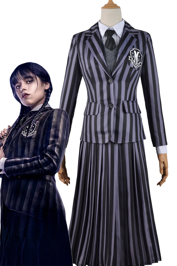 Wednesday Addams Costume. Nevermore Academy Uniform