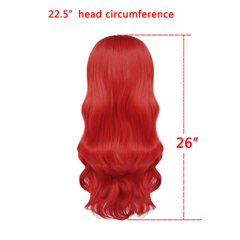 Ariel Red Wig. Little Mermaid Cosplay Costume