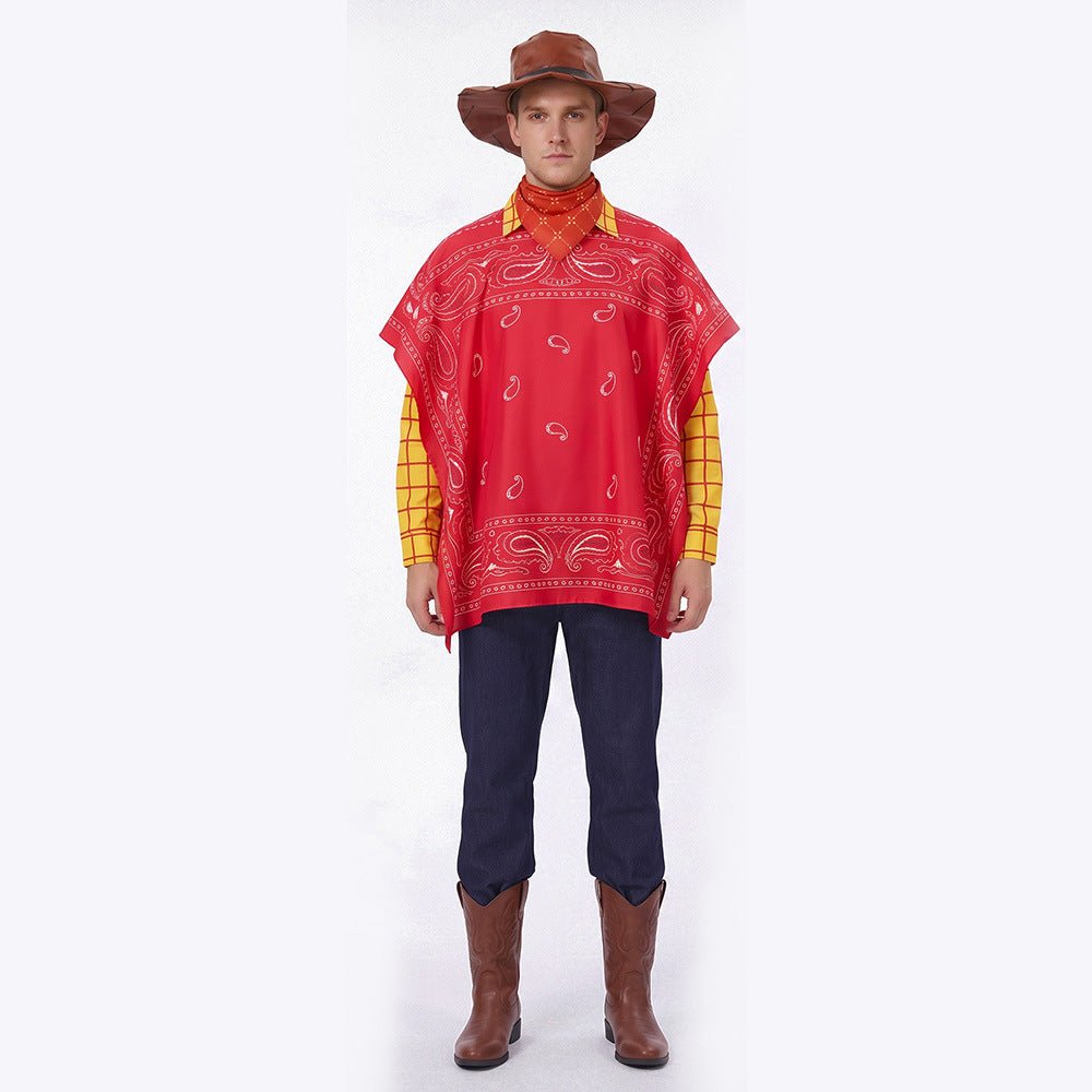 2026 Woody Costume for Adults, Poncho Included