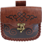 3 - Piece Renaissance Leather Belt Set with Pouch & Keys