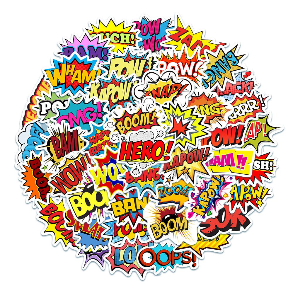 50PCS Superhero Party Stickers