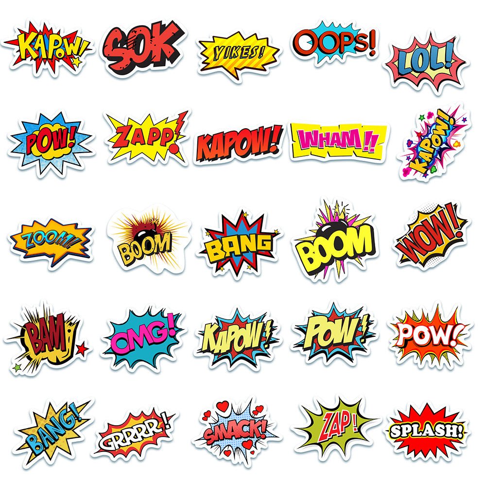 50PCS Superhero Party Stickers