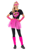 80s Costume For Women Lip Print