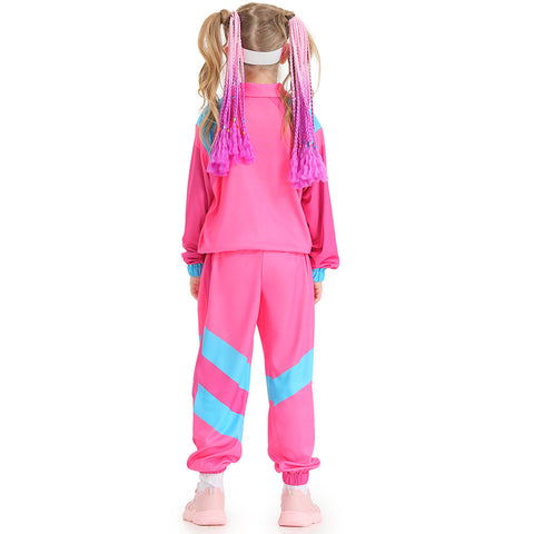 Disco clothing exports Amazon dance sportswear blue and pink cross-border supply baseball uniforms.