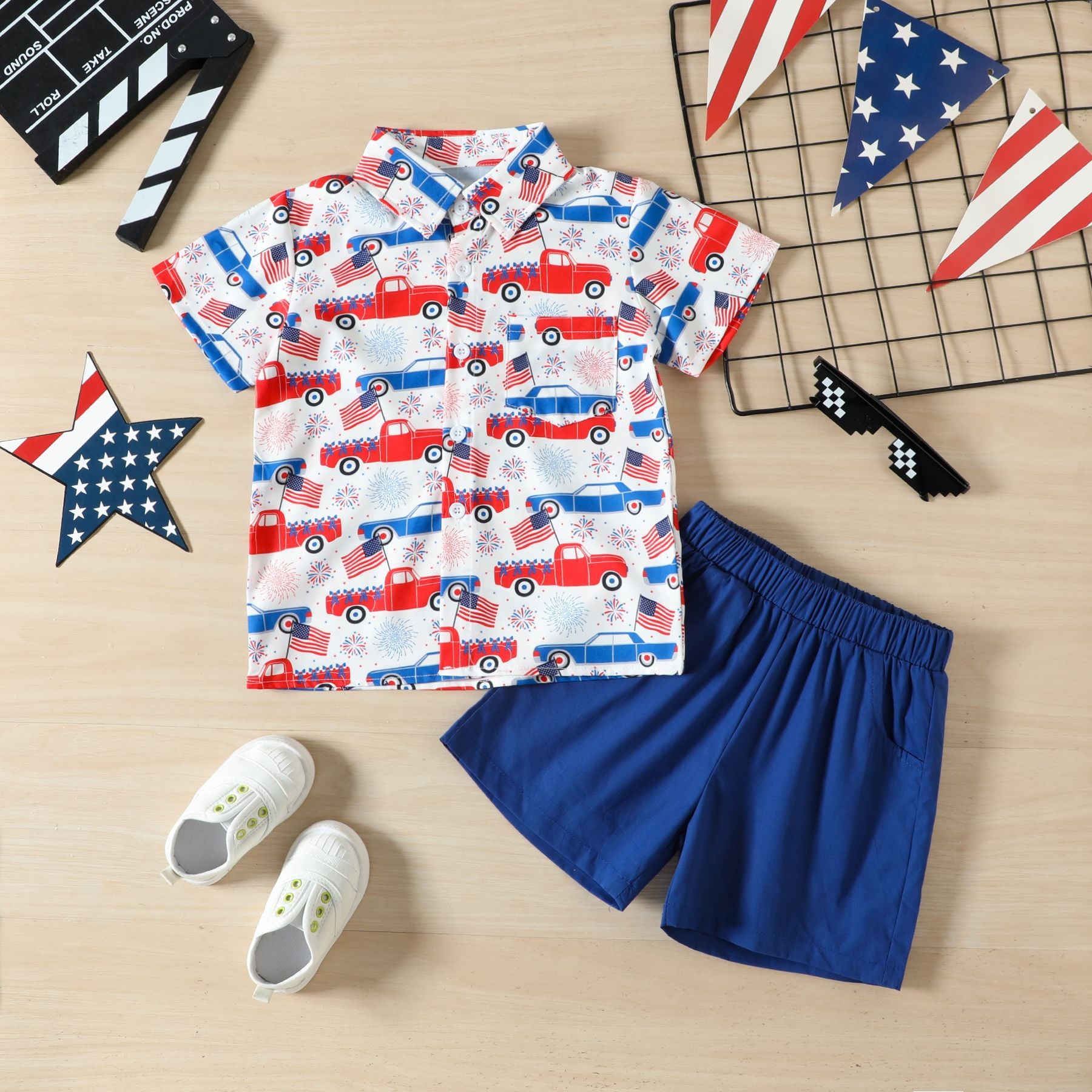 Toddler Boys' July 4th Shirt Outfit