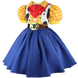 Woody Dress for Girls Cowgirl Costume Cosplay
