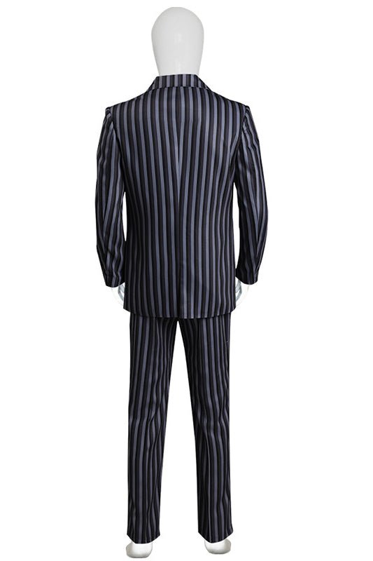 gomez addams dress Wednesday The Family(2022 TV Series) Addams Cosplay Costume and the pants are cut in a classic straight leg to keep things looking sharpeven when youre galloping through the drawing room or summoning Cousin Itt Gomez Addams Costume Halloween Size