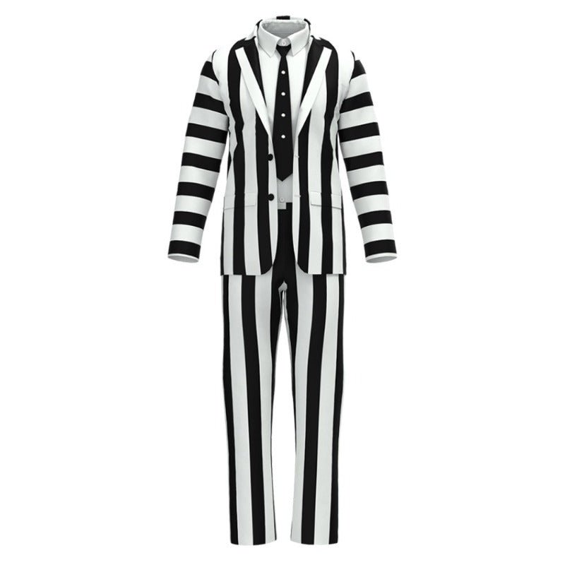 Beetlejuice Suit Costume for Men and Kids