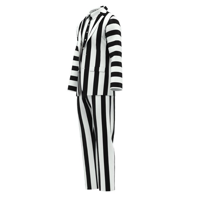 Beetlejuice Suit Costume for Men and Kids