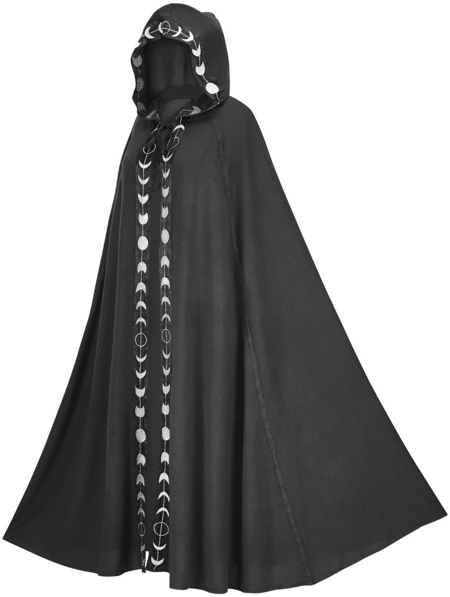 black cloak with hood 