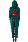 Christmas Onesie Costume For Adults - Green