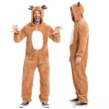 Christmas Reindeer Onesie Costume For Adults