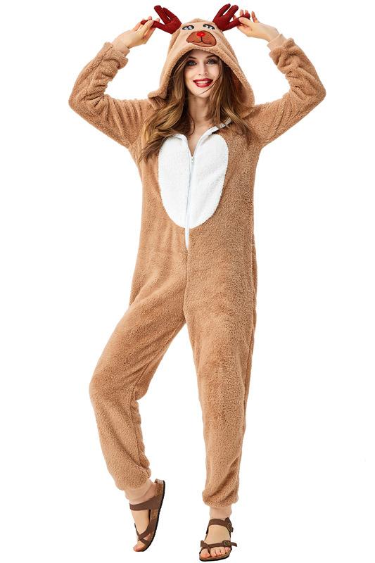 Christmas Reindeer Onesie Costume For Women