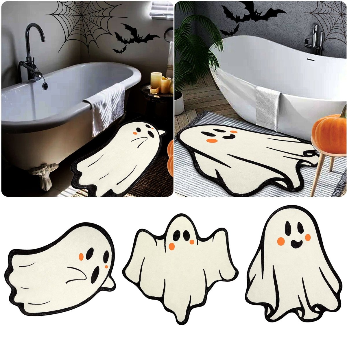 Cute Ghosts Rug Halloween Decoration