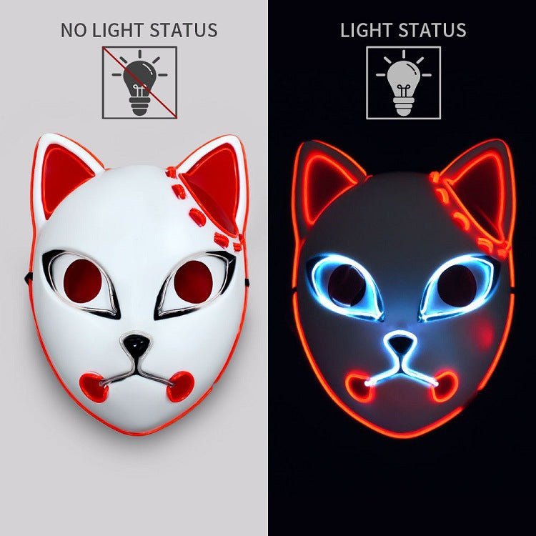 Demon Slayer Sabito, Makomo, Tanjiro, LED Mask Costume
