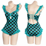 Demon Slayer Tanjiro Bathing Suit Swimwear for Women