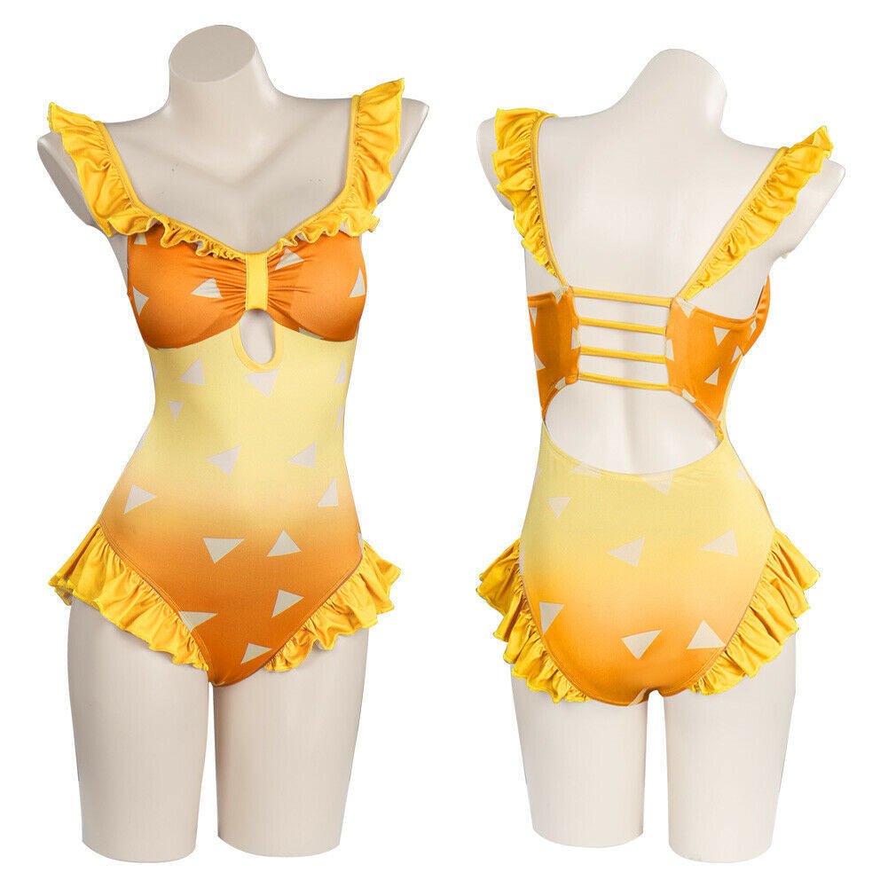 Demon Slayer Zenitsu Bathing Suit Swimwear for Women