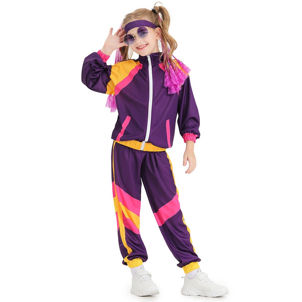 Disco clothing exports Amazon dance sportswear blue and pink cross - border supply baseball uniforms.