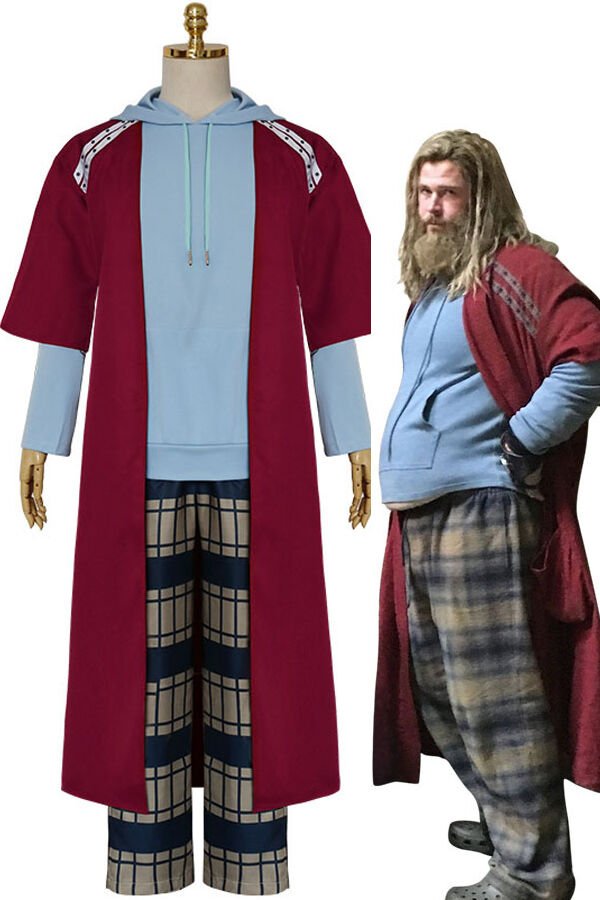 Bro Thor Robe Fat Thor Costume Sweater, Robe, Pants – Hallowitch Costumes