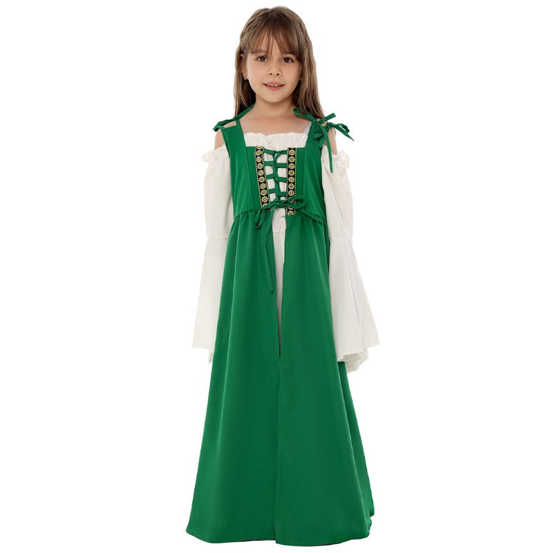 Medieval Renaissance Dress Costume for Girls