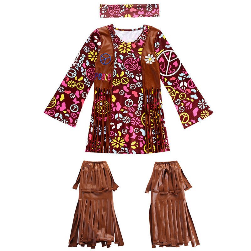 Girls' Hippie Dress Costume