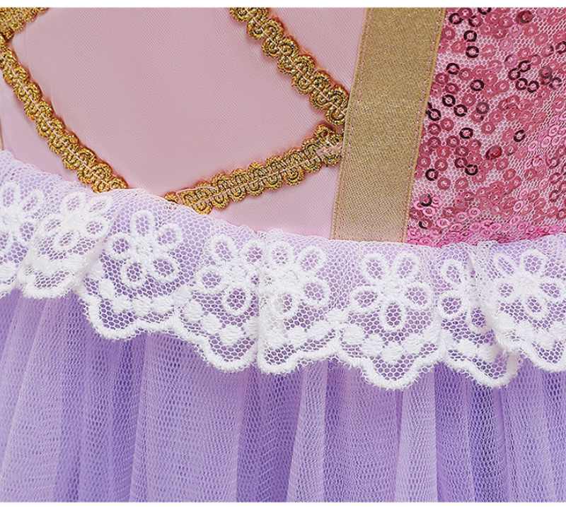 Girls Rapunzel Dress Costume Tangled