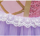 Girls Rapunzel Dress Costume Tangled