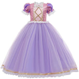 Girls Rapunzel Dress Costume Tangled