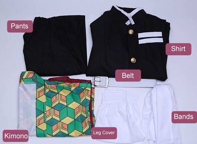 Giyu Tomioka Cosplay Costume - Demon Slayer Kimetsu no Yaiba