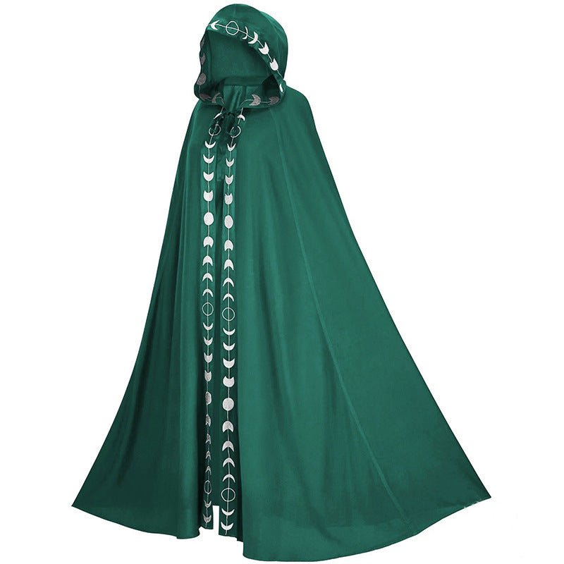 green cloak with hood 