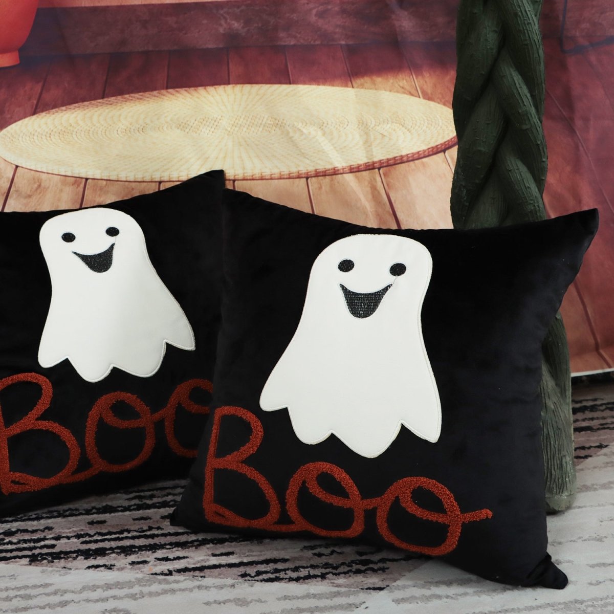 Boo Covers Halloween Boo Cushion Covers, 2pcs – Hallowitch Costumes