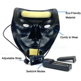 Halloween Skull Face Light Up Mask