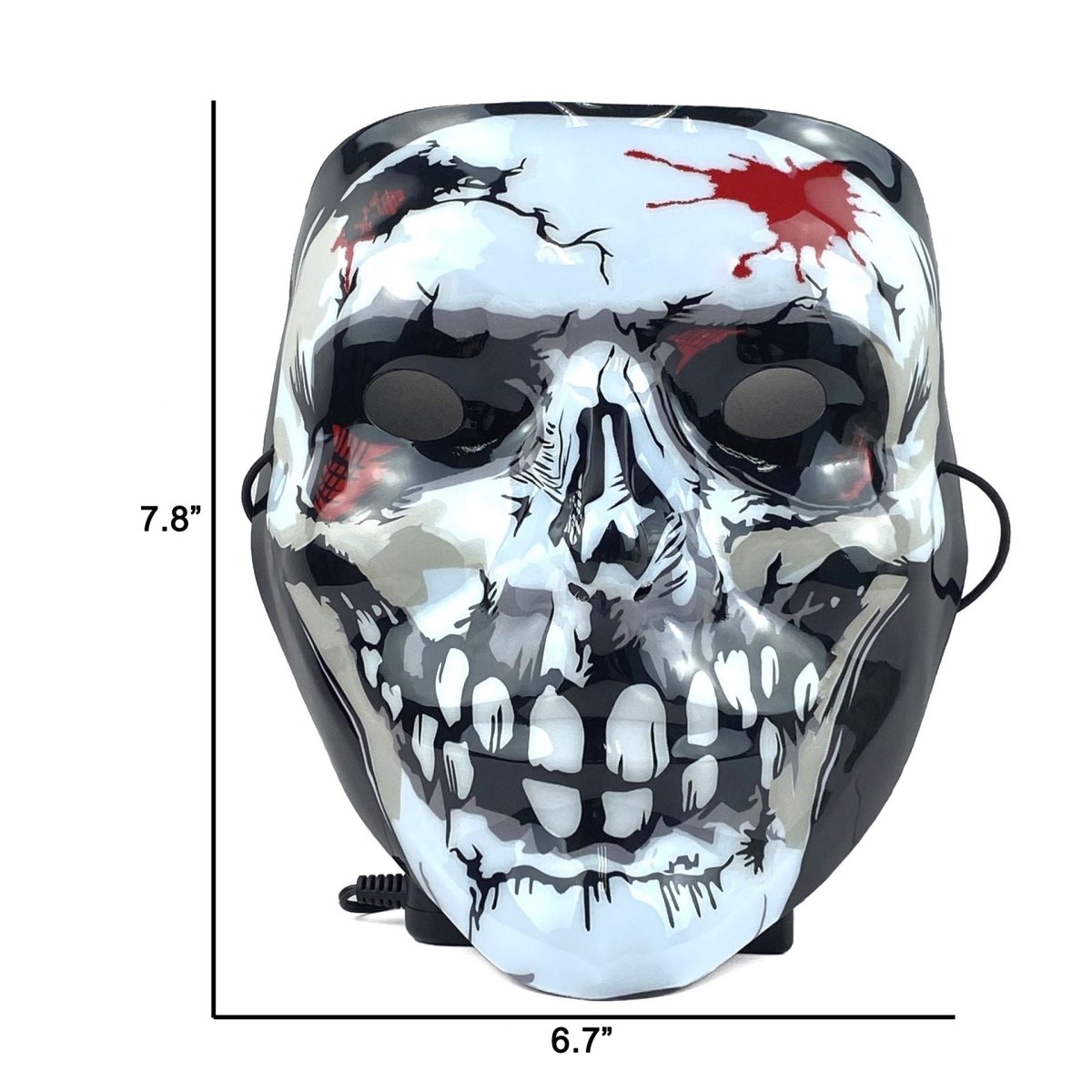 Halloween Skull Face Light Up Mask