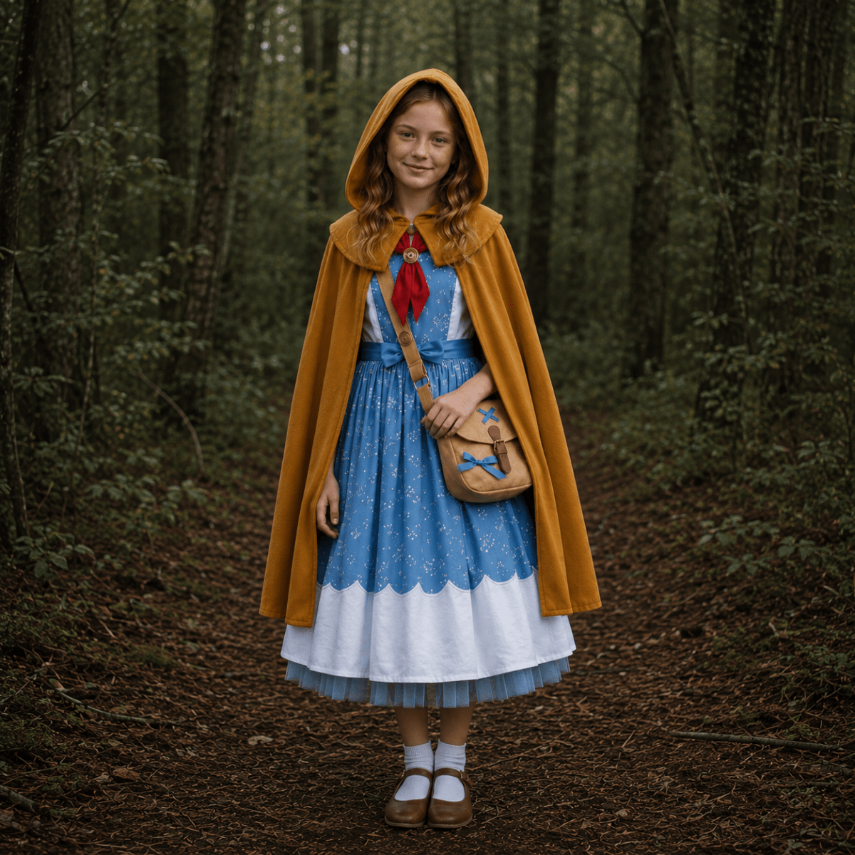 Holly Wheeler Dress & Cloak Costume for Kids, Stranger Things Season 5