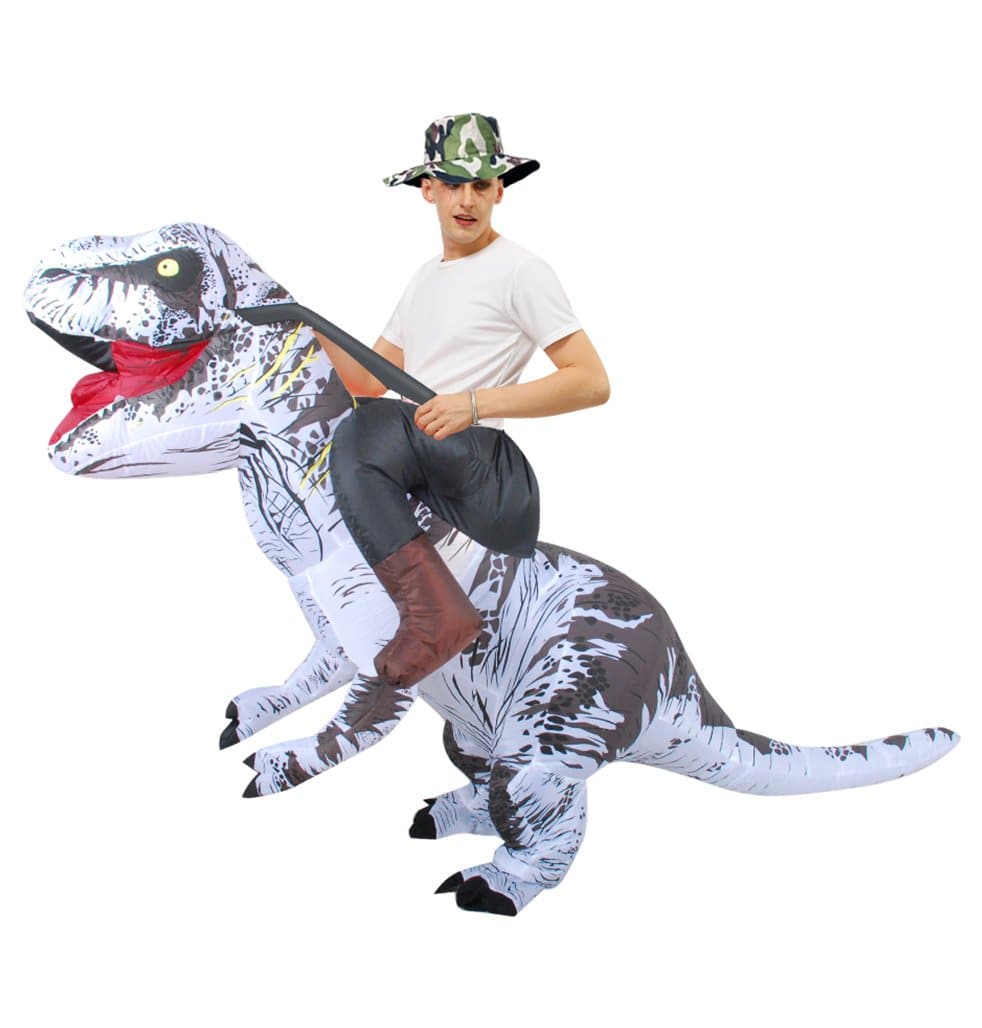 Inflatable Riding Dinosaur Costume For Adult Men