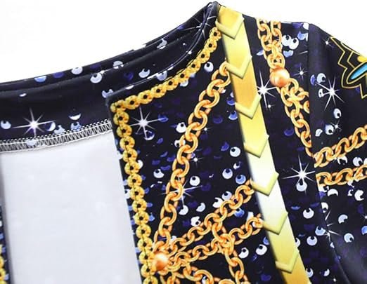 Kpop Demon Hunters Mira Golden Stage Outfit Black Costume for Kids