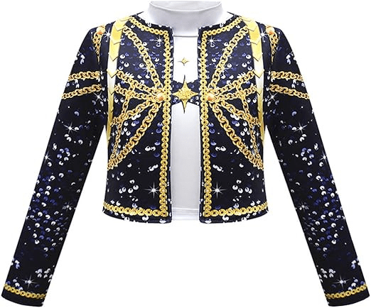 Kpop Demon Hunters Rumi Golden Stage Outfit Black Costume for Kids