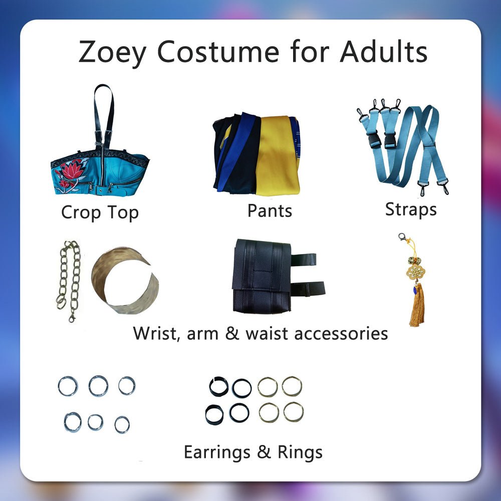 KPop Demon Hunters Zoey Costume for Kids & Adults
