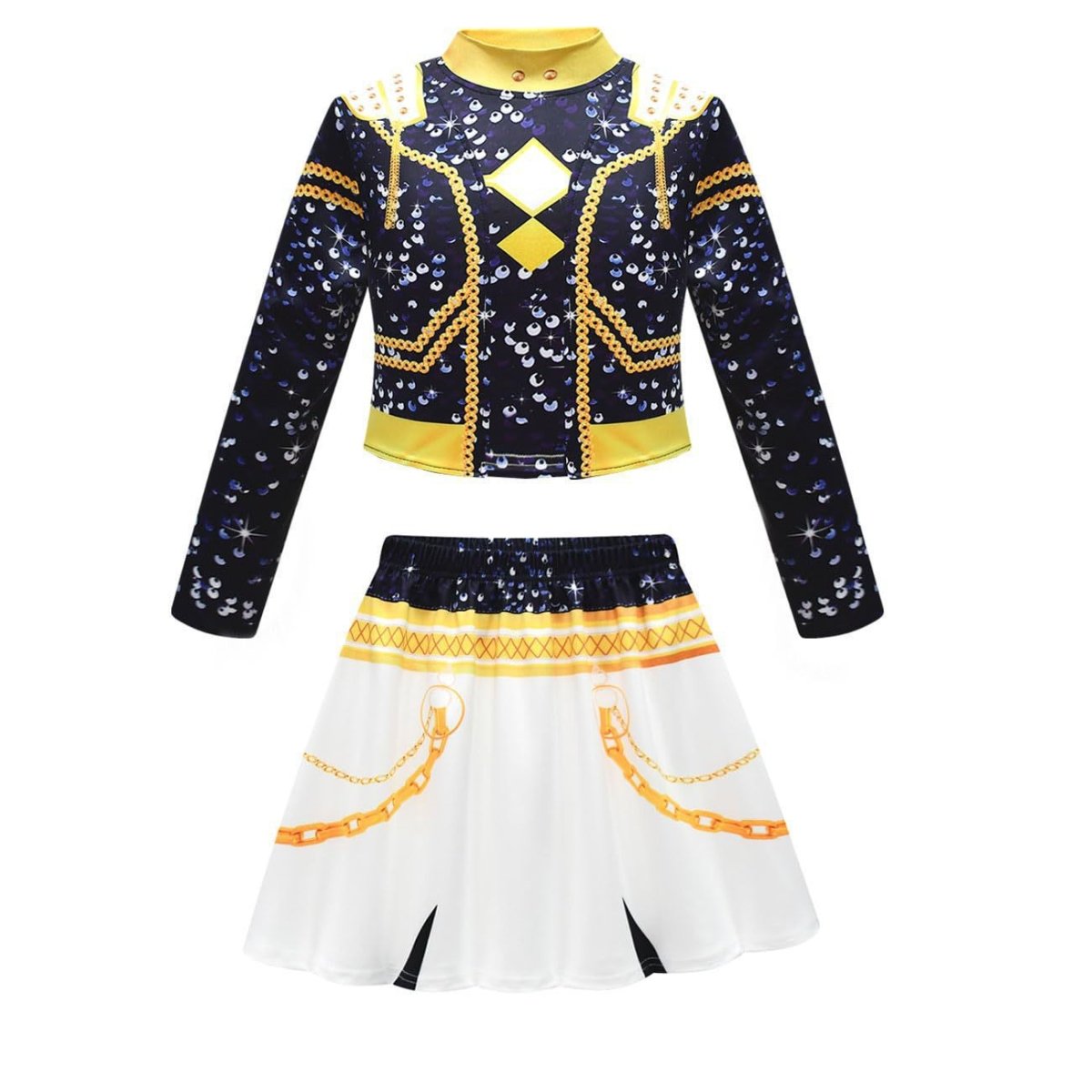 Kpop Demon Hunters Zoey Golden Stage Outfit Black Costume for Kids