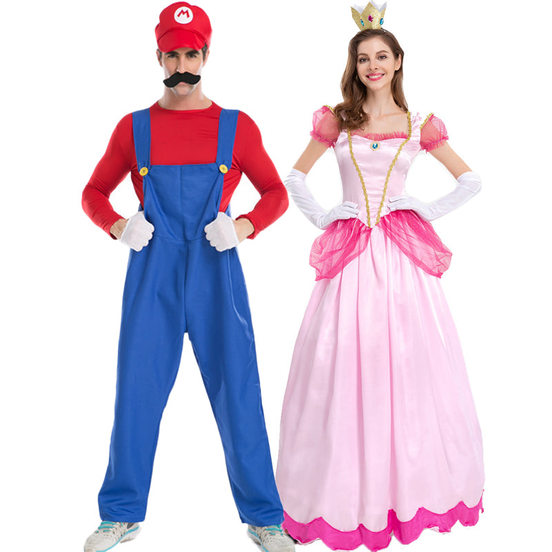 Mario and Peach Couple Costume