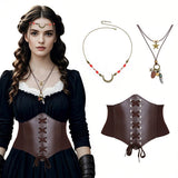 Medieval Viking Corset Belt Set