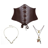 Medieval Viking Corset Belt Set