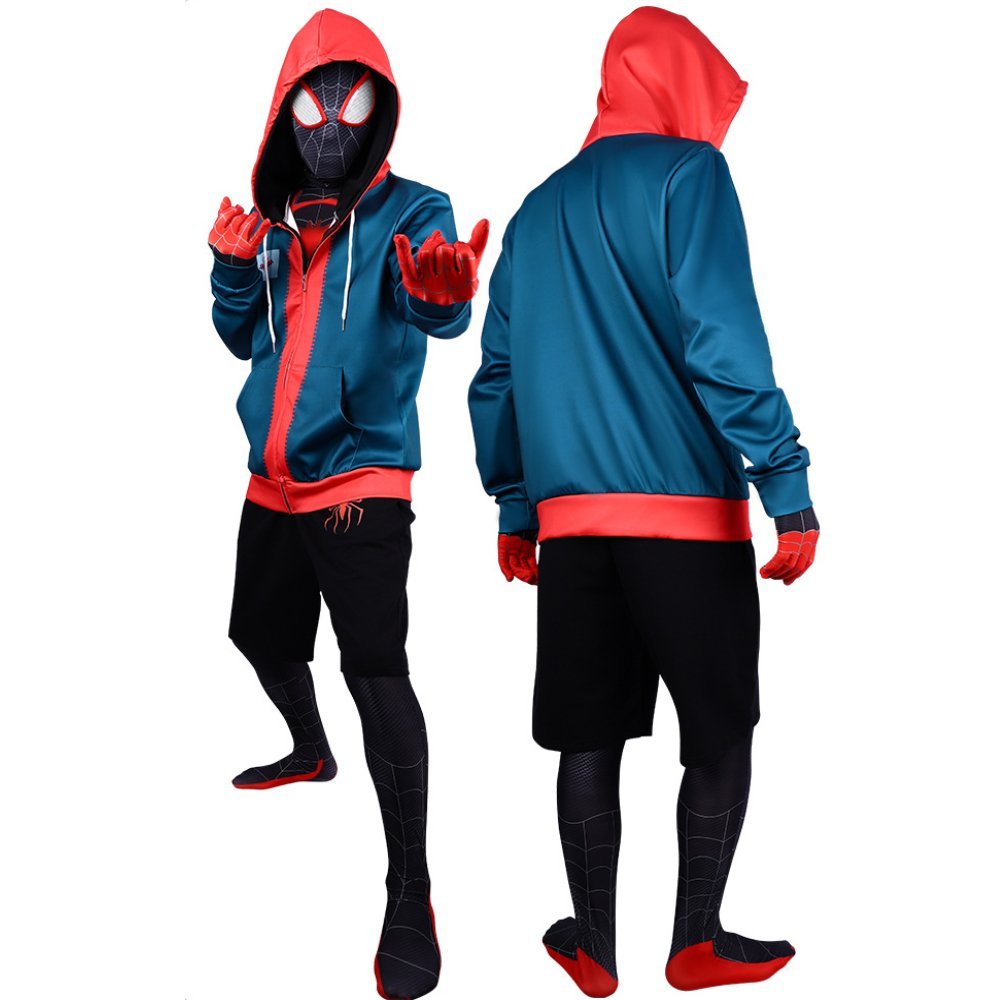 Miles Morales Costume – Black Spider - Man Costume with Mask and Jacket