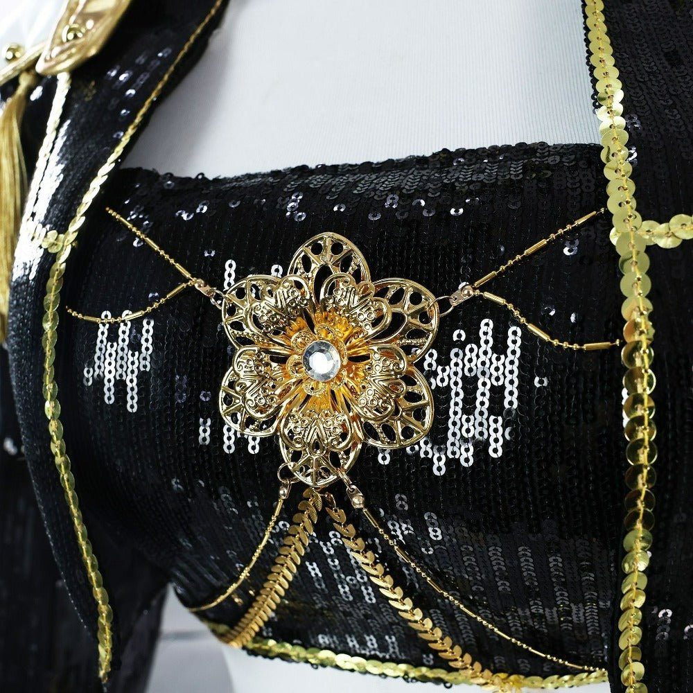 Mira Costume. Kpop Demon Hunters Golden Stage Black Outfit. Realistic Edition