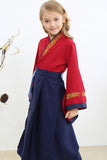 Mulan Dress Costume For Kids, Red