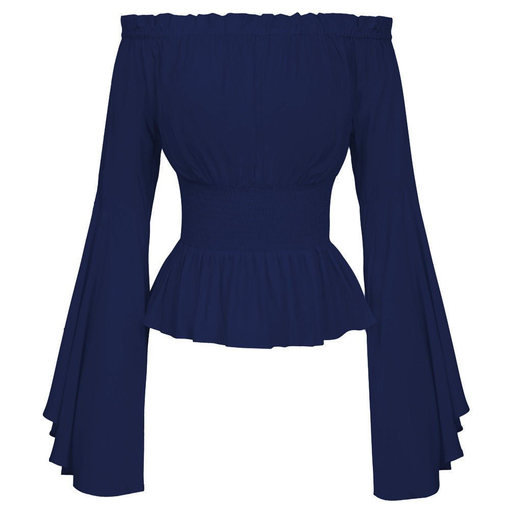 Off Shoulder Medieval Shirt, Pirate Blouse for Women