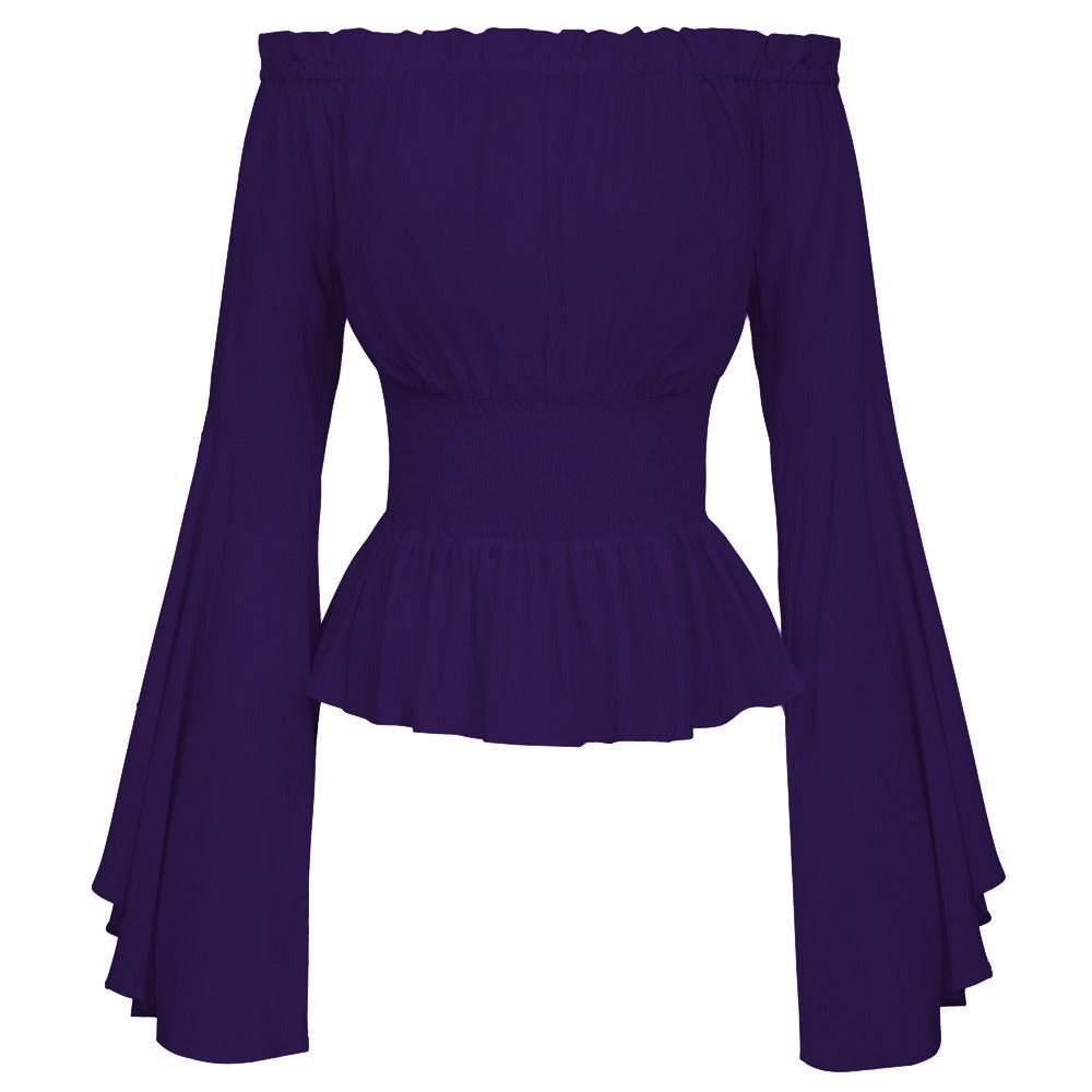 Off Shoulder Medieval Shirt, Pirate Blouse for Women