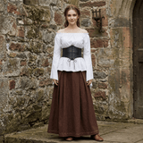 Off Shoulder Medieval Shirt, Pirate Blouse for Women